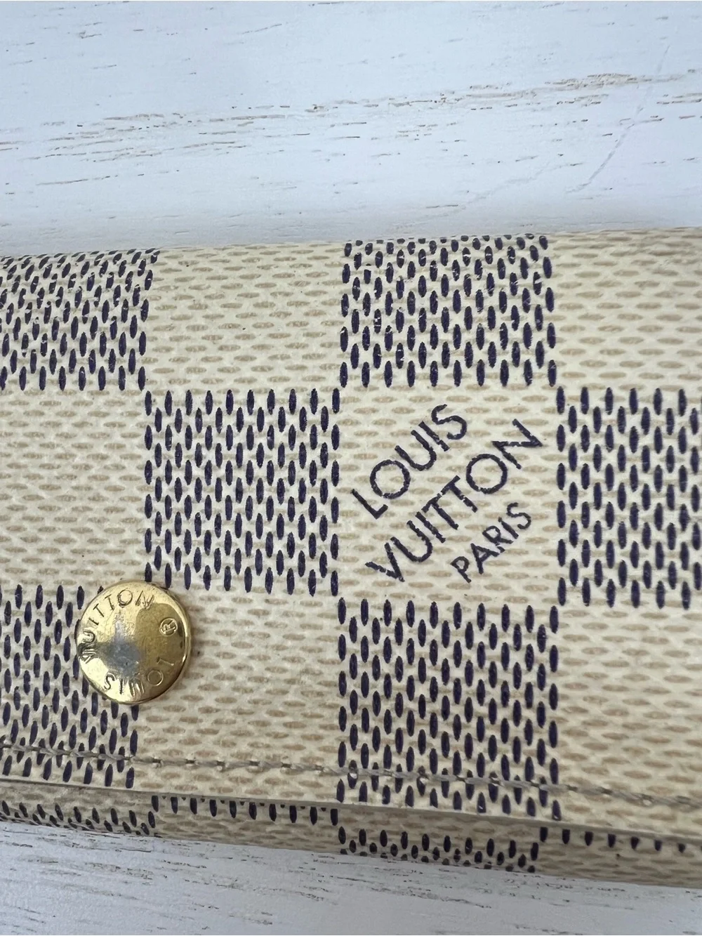 Louis Vuitton Damier Azur 4 Key Ring Holder